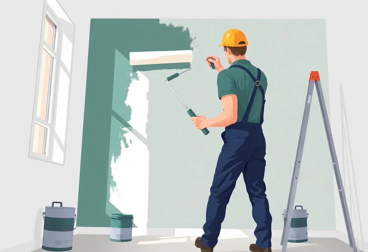 Peintre Limoges 87000 en intervention sur un chantier